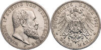 Kaiserreich, W&uuml;rttemberg 3 Mark 1911 F Wilhelm II. (1891-1918) - Kursm&uuml;n... 50,00 EUR  Excl. 10,00 EUR Verzending