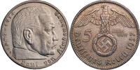Drittes Reich 5 Reichsmark 1937 A Hindenburg - Kursm&uuml;nze (1936-1939) ss,... 35,00 EUR  Excl. 10,00 EUR Verzending