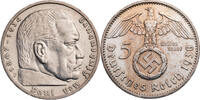 Drittes Reich 5 Reichsmark 1938 F Hindenburg - Kursm&uuml;nze (1936-1939) ss-... 35,00 EUR  Excl. 10,00 EUR Verzending