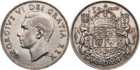 Kanada 50 Cents 1949 George VI. (1936-1952) - Kursm&uuml;nze (1948-1952) ss-v... 25,00 EUR  Excl. 10,00 EUR Verzending