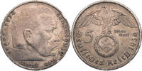 Drittes Reich 5 Reichsmark 1936 G Hindenburg - Kursm&uuml;nze (1936-1939) ss,... 40,00 EUR  Excl. 10,00 EUR Verzending