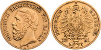 Kaiserreich, Baden 10 Mark 1873 G Friedrich I. (1856-1907) - Kursm&uuml;nze (... 625,00 EUR Gratis verzending