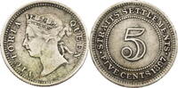 Straits Settlements 10 Cents Victoria (1837-1901) -