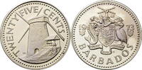 Barbados 25 Cents Windmühle - Kursmünze (1973-2006) -