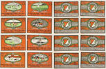 Kahla 4x50, 4x75 Pfennig Lot von 8 verschiedenen Scheinen - Sportverein -