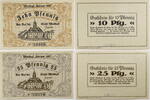Woldegk 10, 25 Pfennig Komplette Serie von 2 Scheinen -