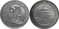 China, Volksrepublik 10 Yuan 1 Oz Silber Panda - small Date -