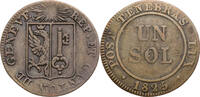 Genf 1 Sol Kursmünze (1825-1833) -