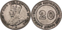 Straits Settlements 20 Cents George V. (1910-1936) - Kursmünze - Bombay -