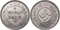 Drittes Reich, Hessen Nassau Token zu 50 Pfennig Opferring Wert 50 Pfennig - NSDAP Gau Hessen Nassau -
