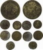 Nürnberg 5 Spielmarken und ein Rechenpfennig Napoleon III., Victoria, Friedrich Wilhelm IV., Franz Josef und Ludwig -