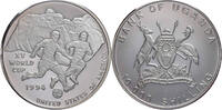 Uganda 10000 Shilling Auf die Fußballweltmeisterschaft 1994 - Mount Rushmore -
