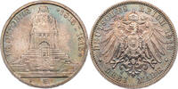 Kaiserreich, Sachsen 3 Mark Völkerschlachtdenkmal -