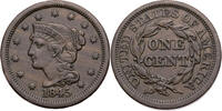 USA 1 Cent Liberty Head / Braided Hair Cent - Kursmünze (1839-1857) -