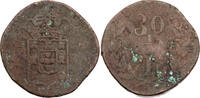 Portugiesisch Indien 30 Reis / 1/2 Tanga Maria II. (1834-1853) - Kursmünze - Goa -