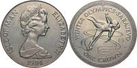 Isle of Man 1 Crown Olympische Winterspiele in Sarajevo 1984 - Eiskunstpaarlauf -