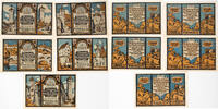 Rothenburg ob der Tauber 5x1 Mark Komplette Serie von 5 Scheinen -