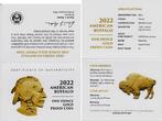 USA 50 Dollar 2022 W Indianer & Buffalo Proof in Original-Box mit Umkarton+ Zertifikat