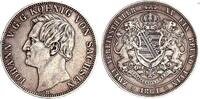 Sachsen Doppeltaler König Johann (1854-1873) -