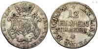 Sachsen 1/12 Taler - Doppelgroschen Friedrich Christian (1763) -