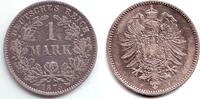 1 Mark 1875 H Kaiserreich 1 Silbermark mit kelinem Adler ss/vz