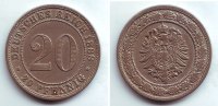 Kaiserreich 20 Pfennig 20 Pfennig kleiner Adler -