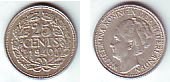 Niederlande 25 Cent Wilhelmina (1890 - 1948) -