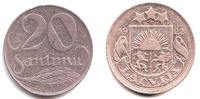 Lettland 20 Santimi 20 Santimi -