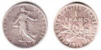 Frankreich 1 Franc Kursmünze - Saerin -