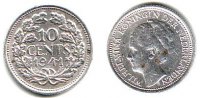 Niederlande 10 Cents Wilhelmina (1890 - 1948) -