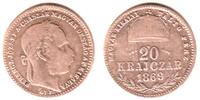 Österreich-Ungarn 20 Krajczar Kaiser Franz Joseph I. -
