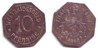 Thale 10 Pfennig Notgeld der Stadt Thale - 10 Pfennig -