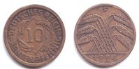Weimarer Republik 10 Rentenpfennig 10 Rentenpfennig -