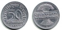Weimarer Republik 50 Pfennig 50 Pfennig - Ährenbündel -