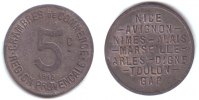 Provencale - Frankreich 5 Centimes Provencale - Notgeld verschiedener Städte -