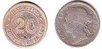 Mauritius 20 Cents Victoria (1837 - 1901) -