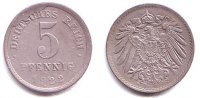 Ersatzmünzen des 1. Weltkrieges 5 Pfennig 5 Pfennig -