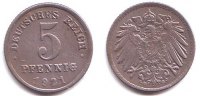 Ersatzmünzen des 1. Weltkrieges 5 Pfennig 5 Pfennig -