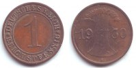 Weimarer Republik 1 Reichspfennig 1 Reichspfennig - mit Ährenbündel -