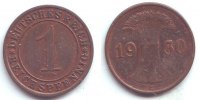 Weimarer Republik 1 Reichspfennig 1 Reichspfennig - mit Ährenbündel -