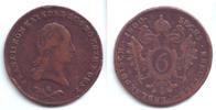 Haus Habsburg - Österreich - RDR 6 Kreuzer Franz II. (1792 - 1835) -