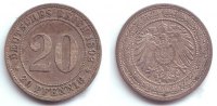 Kaiserreich 20 Pfennig 20 Pfennig - großer Adler -