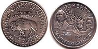 USA 1/2 Dollar Mount Rushmore - Bison -