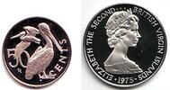 Jungferninseln - British Vergin Islands 50 Cents Kupfer-Nickel-Münze - Brauner Pelikan -