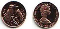 Jungferninseln - British Vergin Islands 1 Cent Bronze-Münze - grünkehliger Kolibri -
