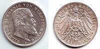 Württemberg 3 Mark König Wilhelm II. von Württemberg -