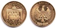 Berlin Medaille Deutsche Geschichte - 200 Jahre Brandenburger Tor - Bismarck - Moltke - Roon -