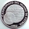Panama 5 Balboa Fußball WM 1982 in Spanien - Ball vor Weltkugel -