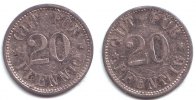 Deutschland 20 Pfennig Privates Notgeld - Gut für 20 Pfennig - vernickelt -