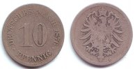 Kaiserreich 10 Pfennig 10 Pfennig - kleiner Adler -